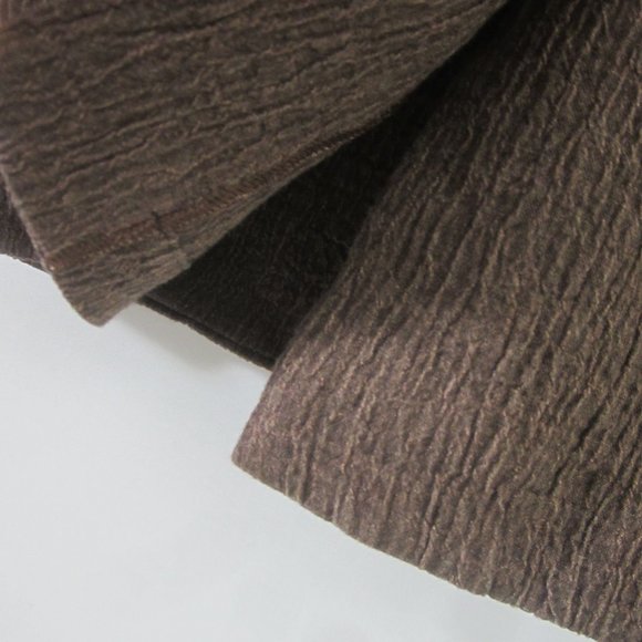 Vtg Asiatica Kansas City Womens S Brown 3/4 Sleeve Textured Blazer Jacket 32" - Picture 3 of 8